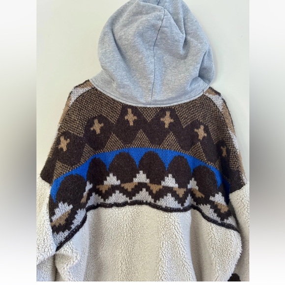 Free People In The Clouds Cardi Fleece Zip Up Hoodie Jacket Size XL - Picture 7 of 16